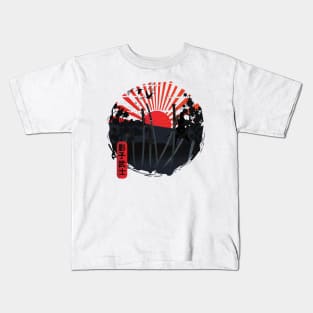 Samurai Battlefield Kids T-Shirt